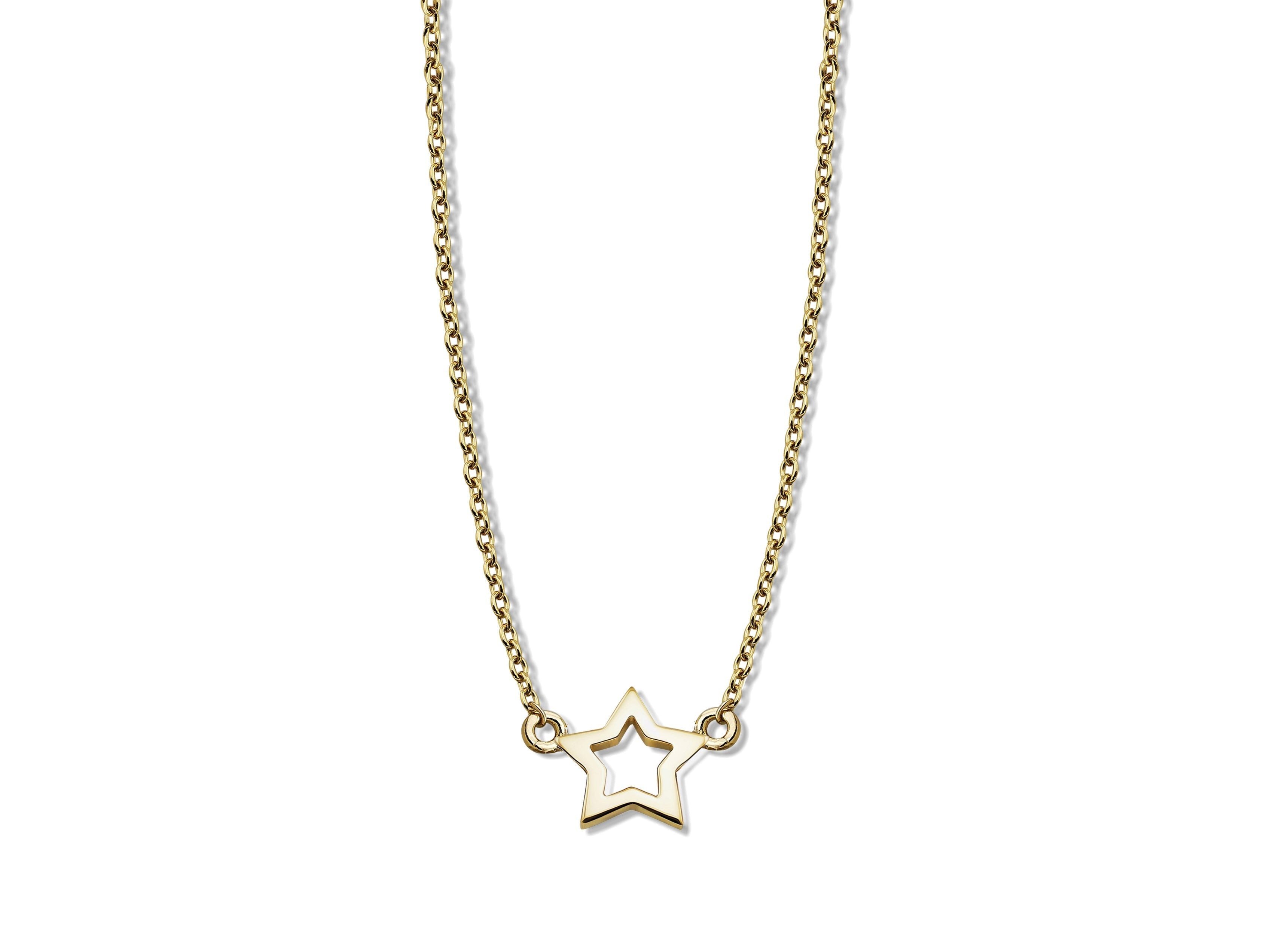 Ketting met Open Ster Goudkleur XN003G