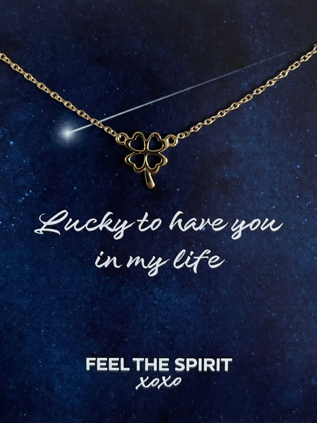 Ketting Klavertje Vier Goudkleur XN002G